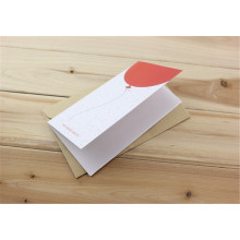 Tarjeta de felicitación personalizada con impresión de tarjetas de invitación de papel sobre